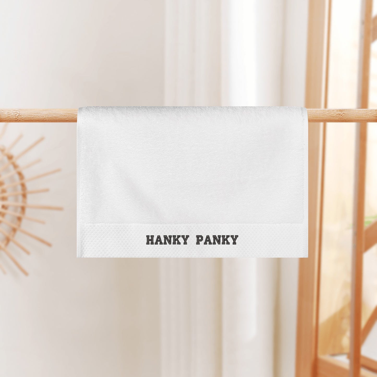 Hanky Panky - Embroidered Square Towel