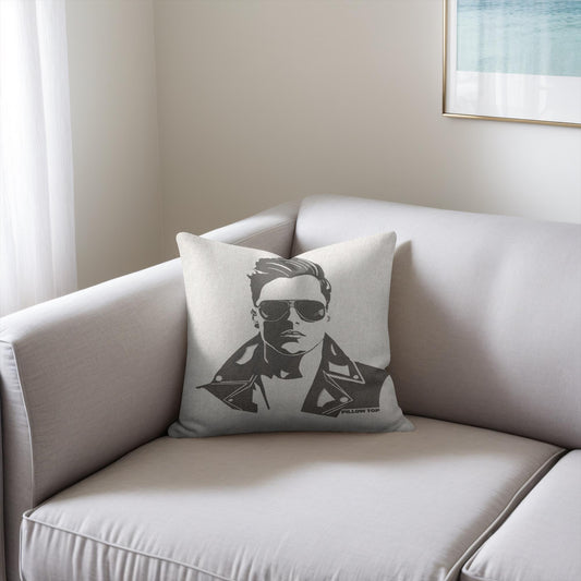 Young Tom- Leather Stud Pillow