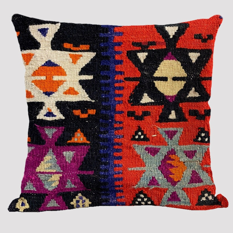 Bohemian Patterns- Linen Cushion Pillow Case